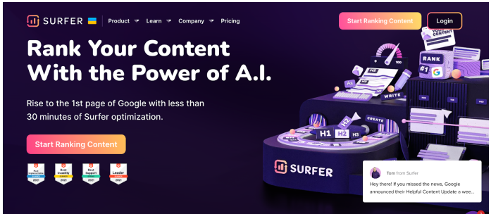 Surfer with Power of Ai